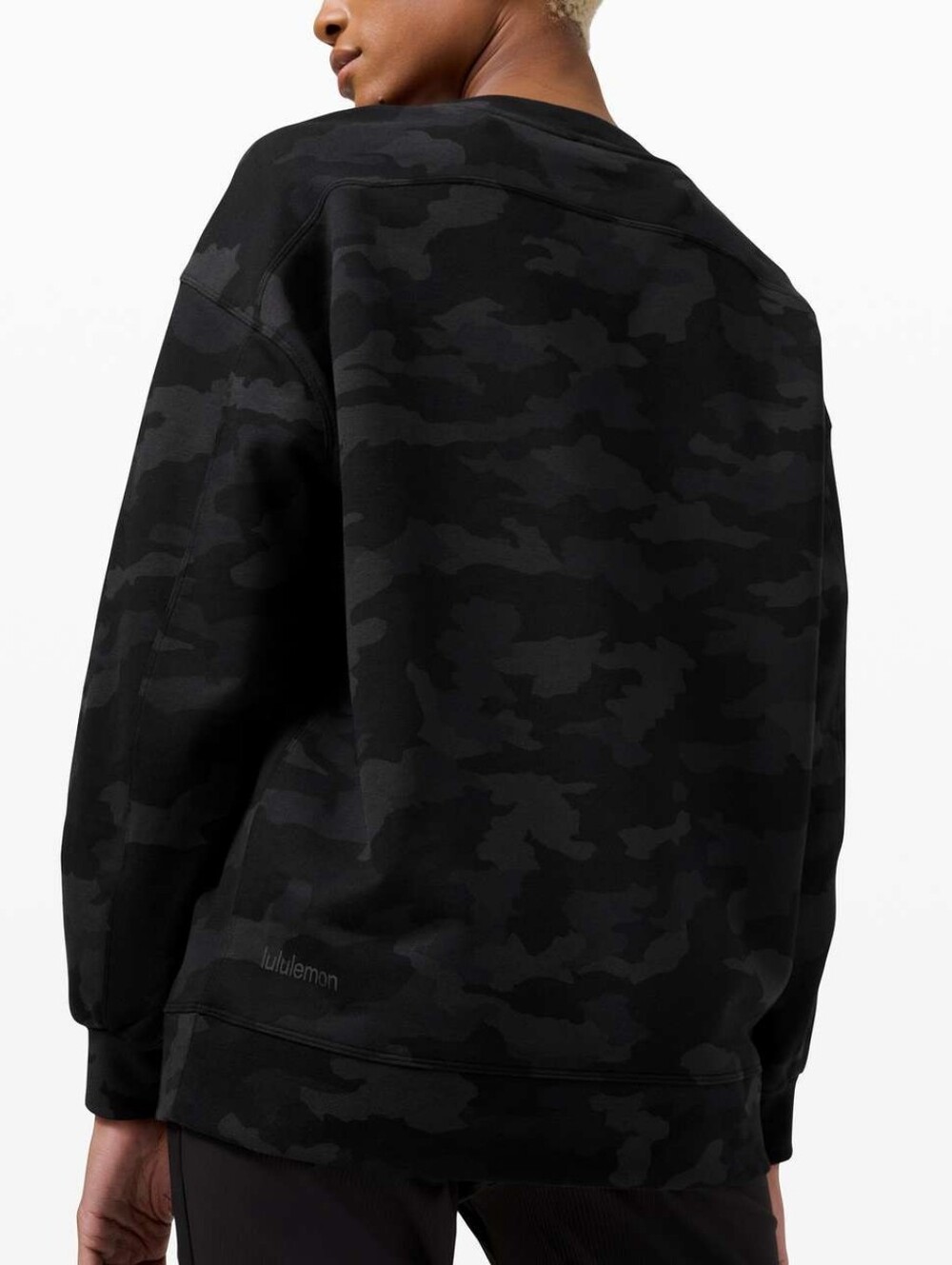 Lululemon Perfectly Oversized Crew Heritage 365 Camo Deep Coal Multi - Picture 3 of 9